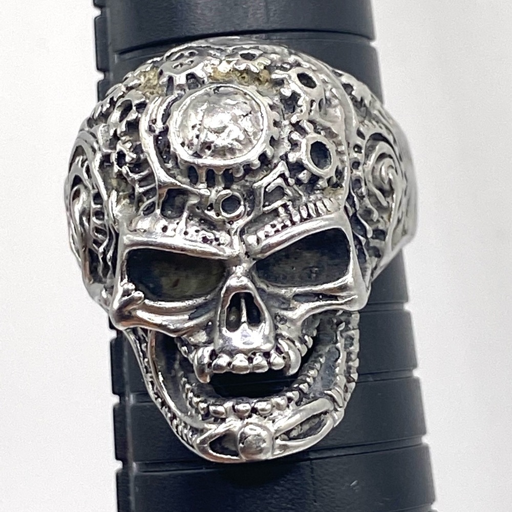 Steampunk skull ring 11‎